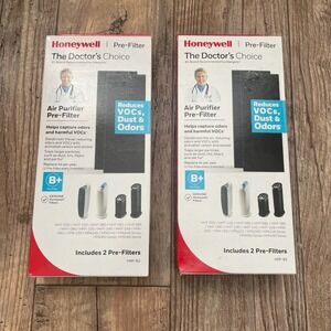 Honeywell Air Purifier PreFilters 2-pack HRF-B2 Reduces VOCs Dust Odors Lot of 2